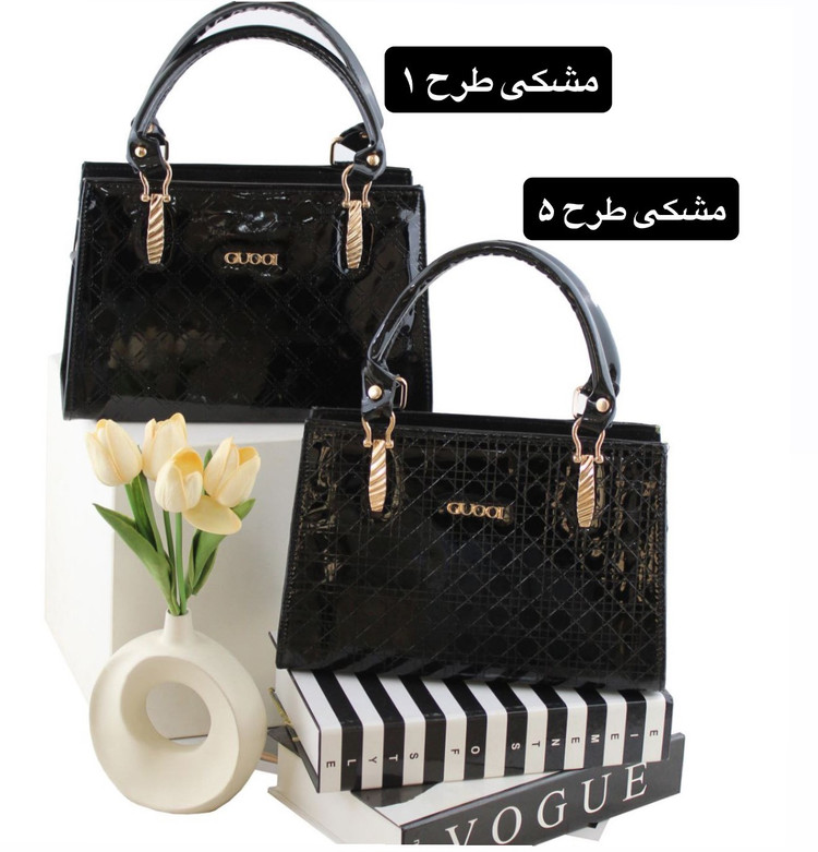 کیف زنانه جادار و شیک جنس ورنی براق