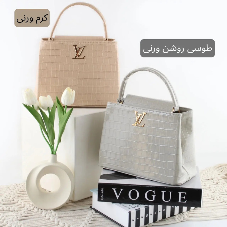 کیف زنانه مجلسی جنس ورنی براق