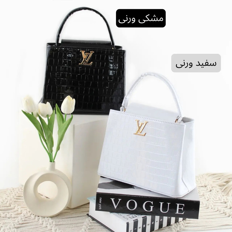 کیف زنانه مجلسی جنس ورنی براق